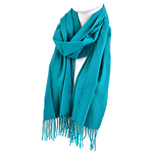 Cashmere Feel Winter Scarf - Teal