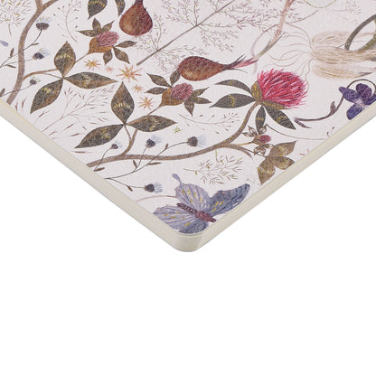 Vegan Leather Notebook 6x8 - Symmetrical Floral