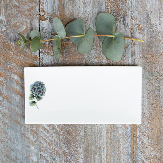 Bone China Soap Dish - Hydrangea