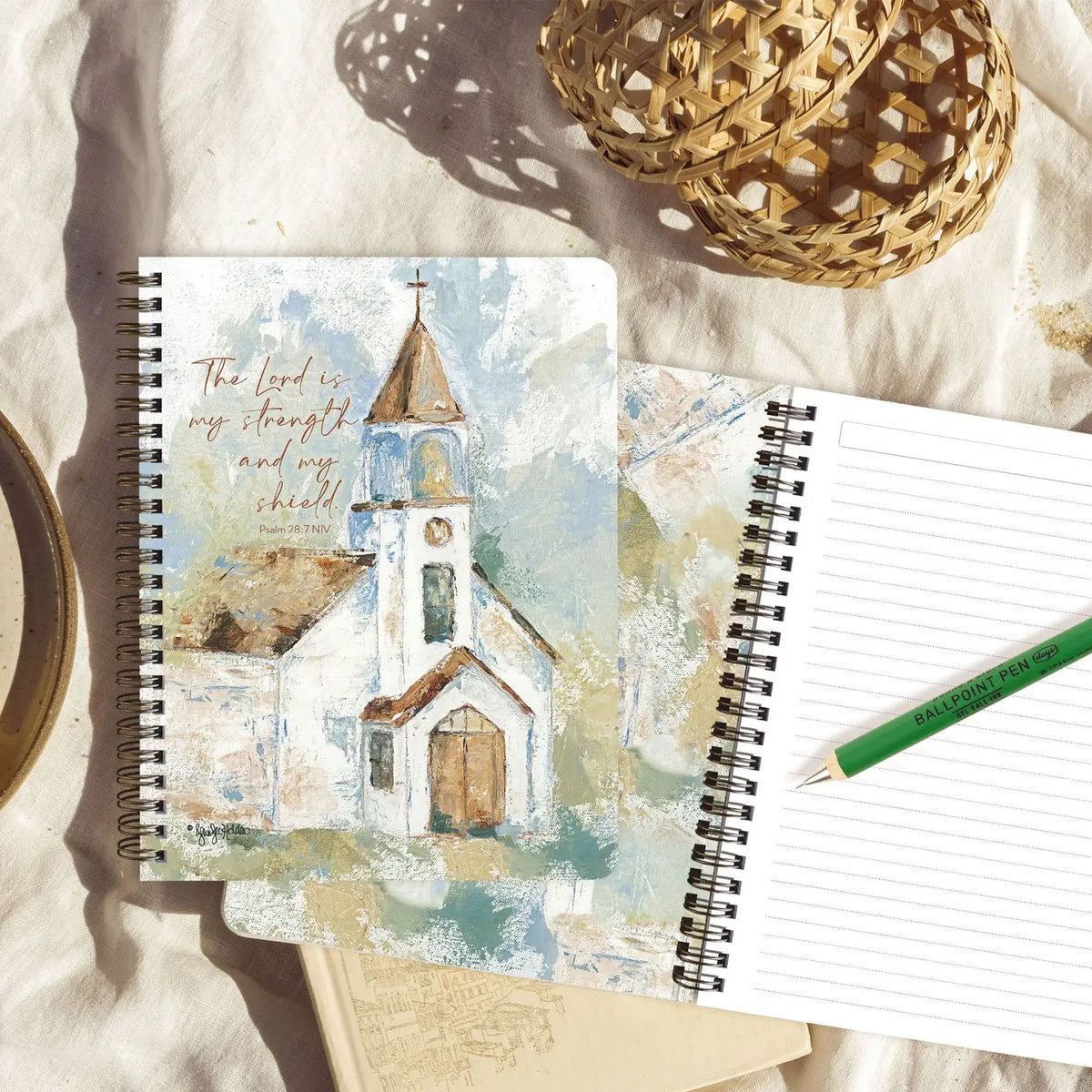 Spiral Medium Notebook - Blessed Assurance Faith