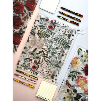 Zip Folder 12.5x10 - Flowers & Greens