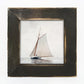 Framed Art 8in - Vintage Sailboat