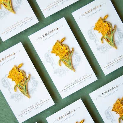 Enamel Pin - Yellow Daffodil