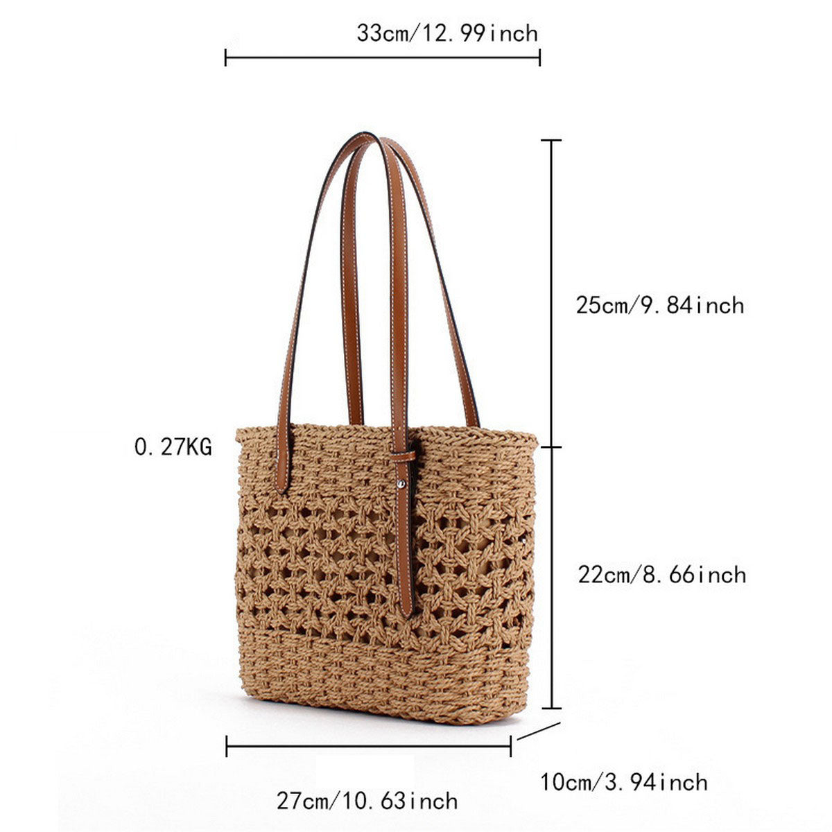 Hand-Woven Bag - Beige