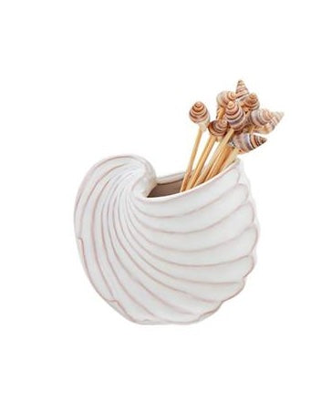 Shell Toothpick Caddy - Spiral