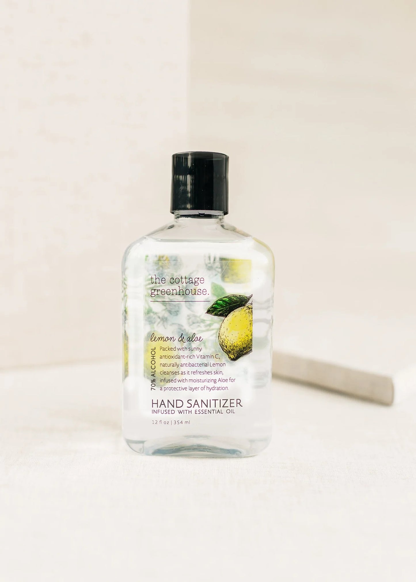 The Cottage Greenhouse Lemon & Aloe Hand Sanitizer Gel