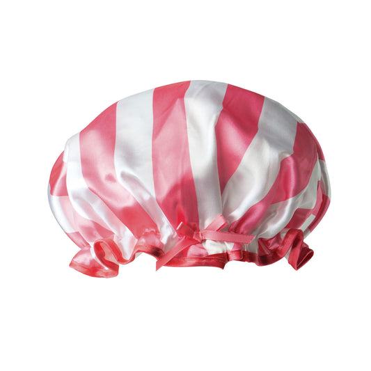 Shower Cap - Pink & White