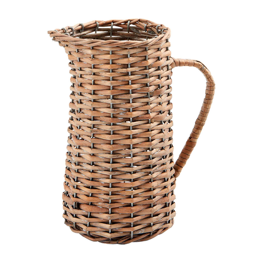 Woven Willow Pitcher - 10in