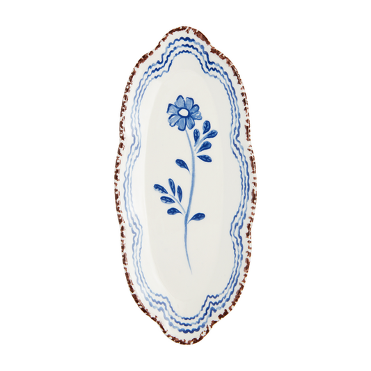 Everything Plate - Blue Single Floral