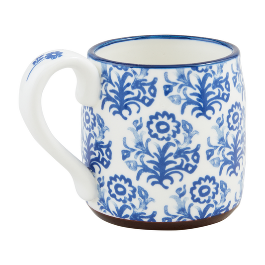 Blue Floral Mug 15 OZ - All Over Blue