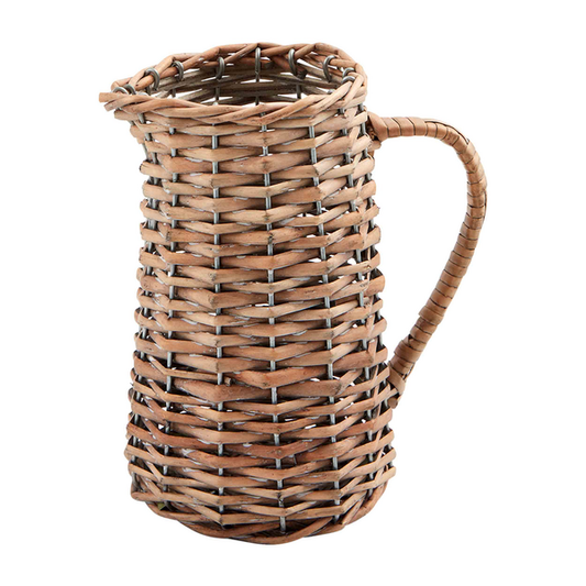 Woven Willow Pitcher - 8.5in