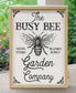 Busy Bee Garden Company Wood Wall Sign