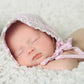 Bonnet - Pink Seersucker (6-12m)