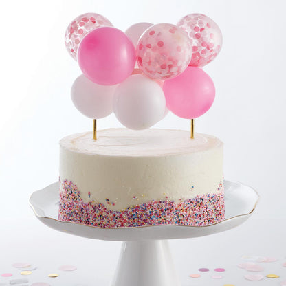 Balloon Topper - Pink/White