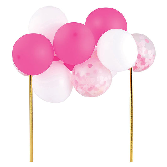 Balloon Topper - Pink/White