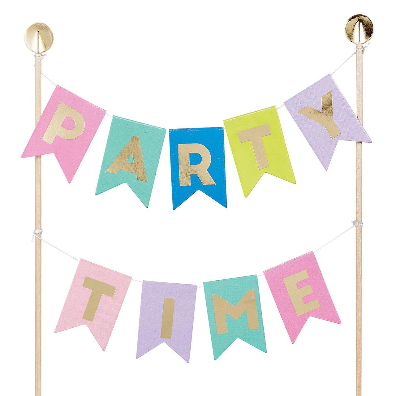 Garland Cake Topper - Party Time