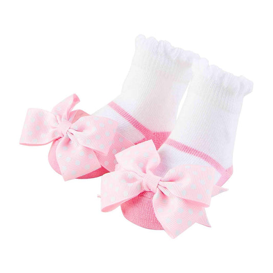 Baby Socks - Pink Bow Mary Jane