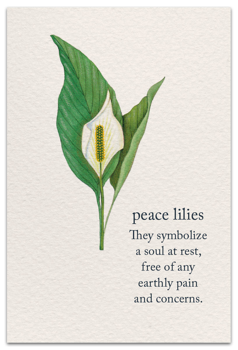 Cardthartic - Peace Lilies