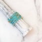 Glass Beaded Star Bracelet - Ocean Blue
