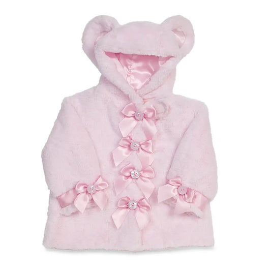 Huggie Teddy Bear Coat - Pink (12 to 24 Months)