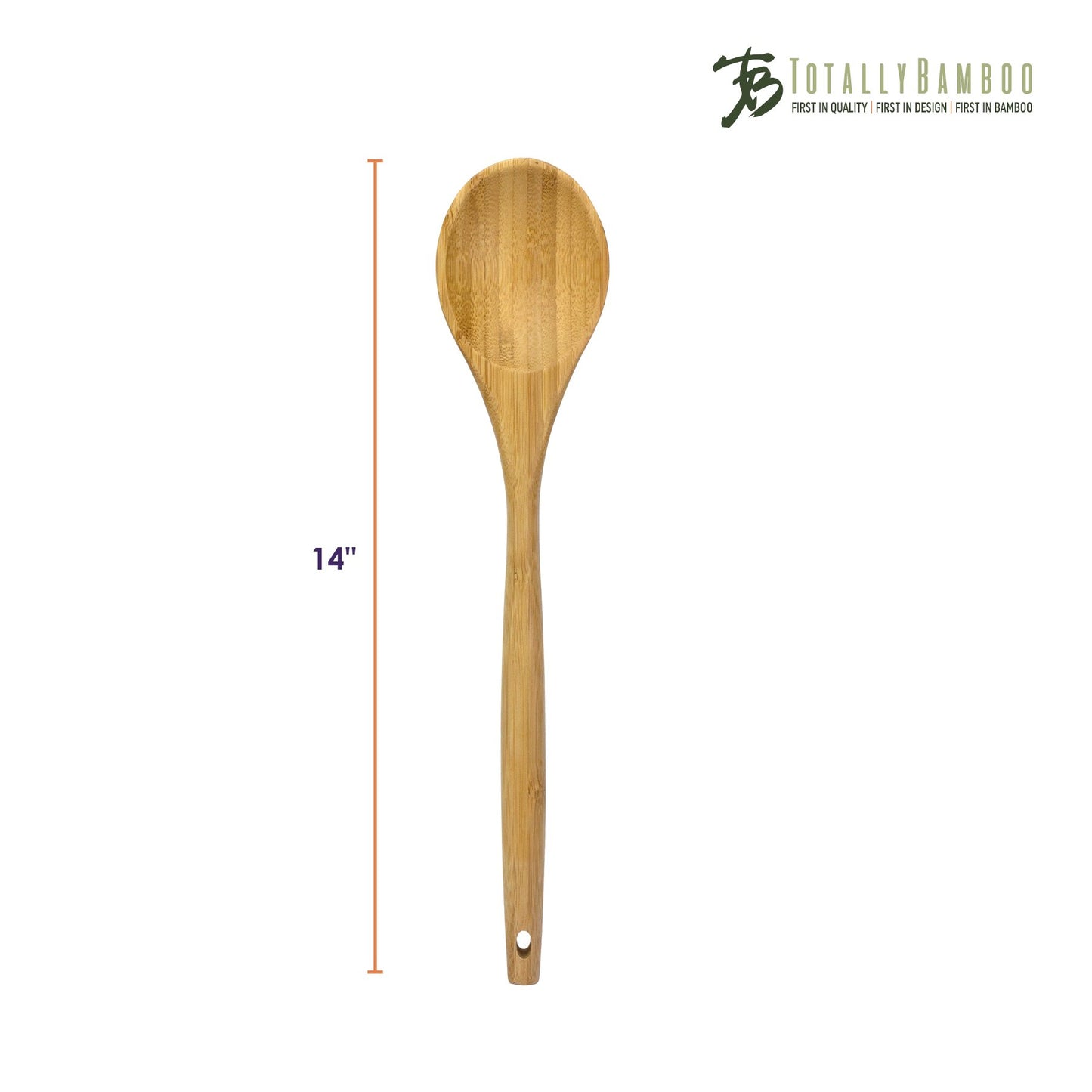 14" Lambootensil Bamboo Mixing Spoon