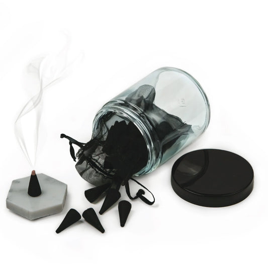 Incense Cones & Marble Burner - Amber
