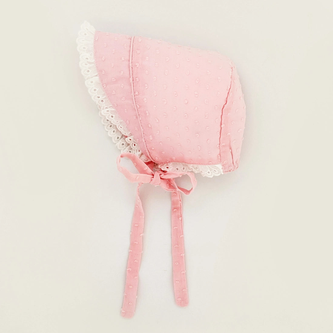 Bonnet - Pink Clip Dot (6-12m)