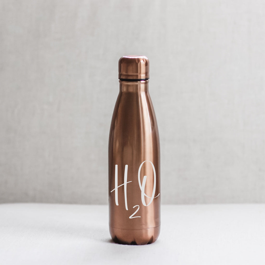 Metallic Water Bottle - H2O