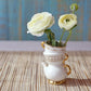 Tea Time Whimsy Ceramic Bud Vase