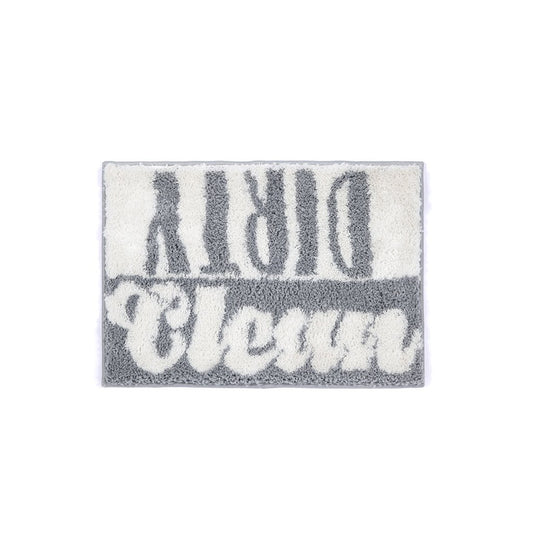 Bath Mat - Dirty / Clean (Grey)