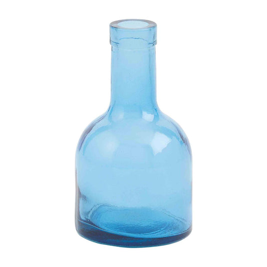 Short Bottle Vase - Blue