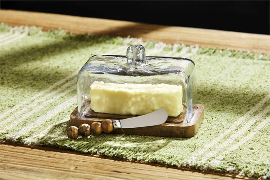 Butter Dish Set - Beaded