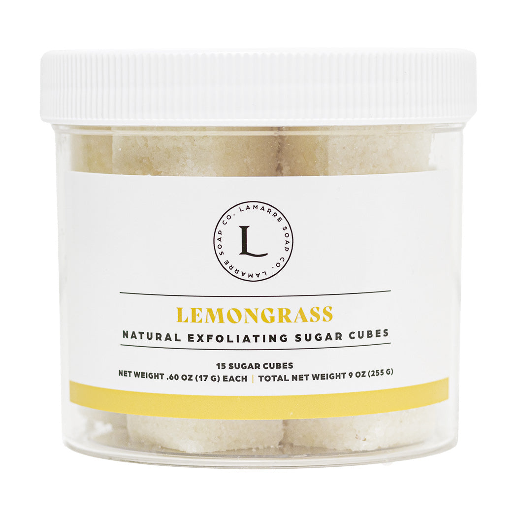 Natural Exfoliating Sugar Cubes - Lemongrass