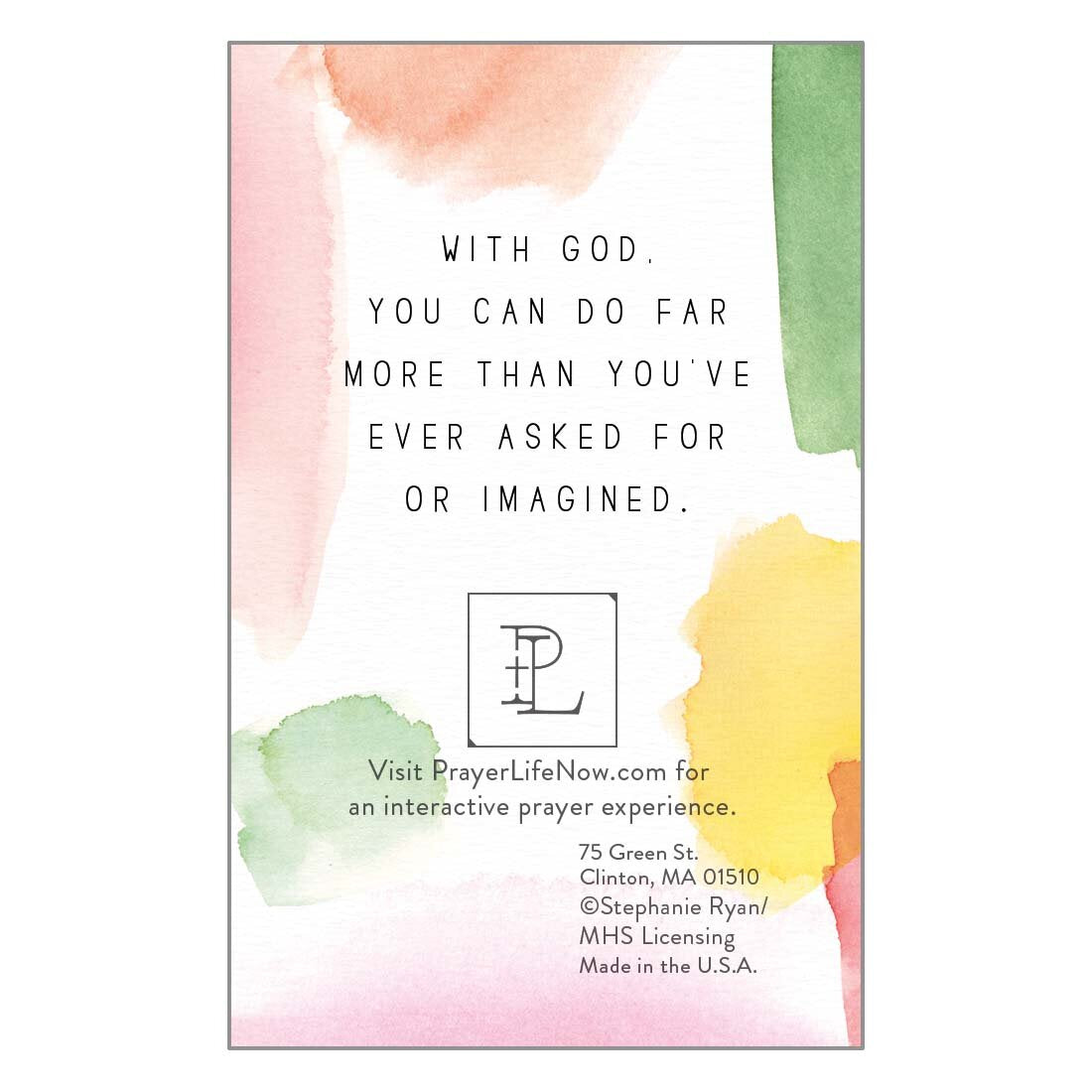 Prayer Card - Be Happy