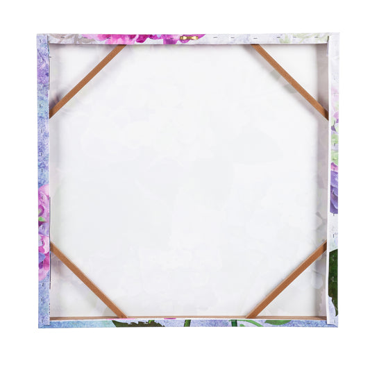 Vintage Collage Wall Canvas 30x30 - Hydrangea