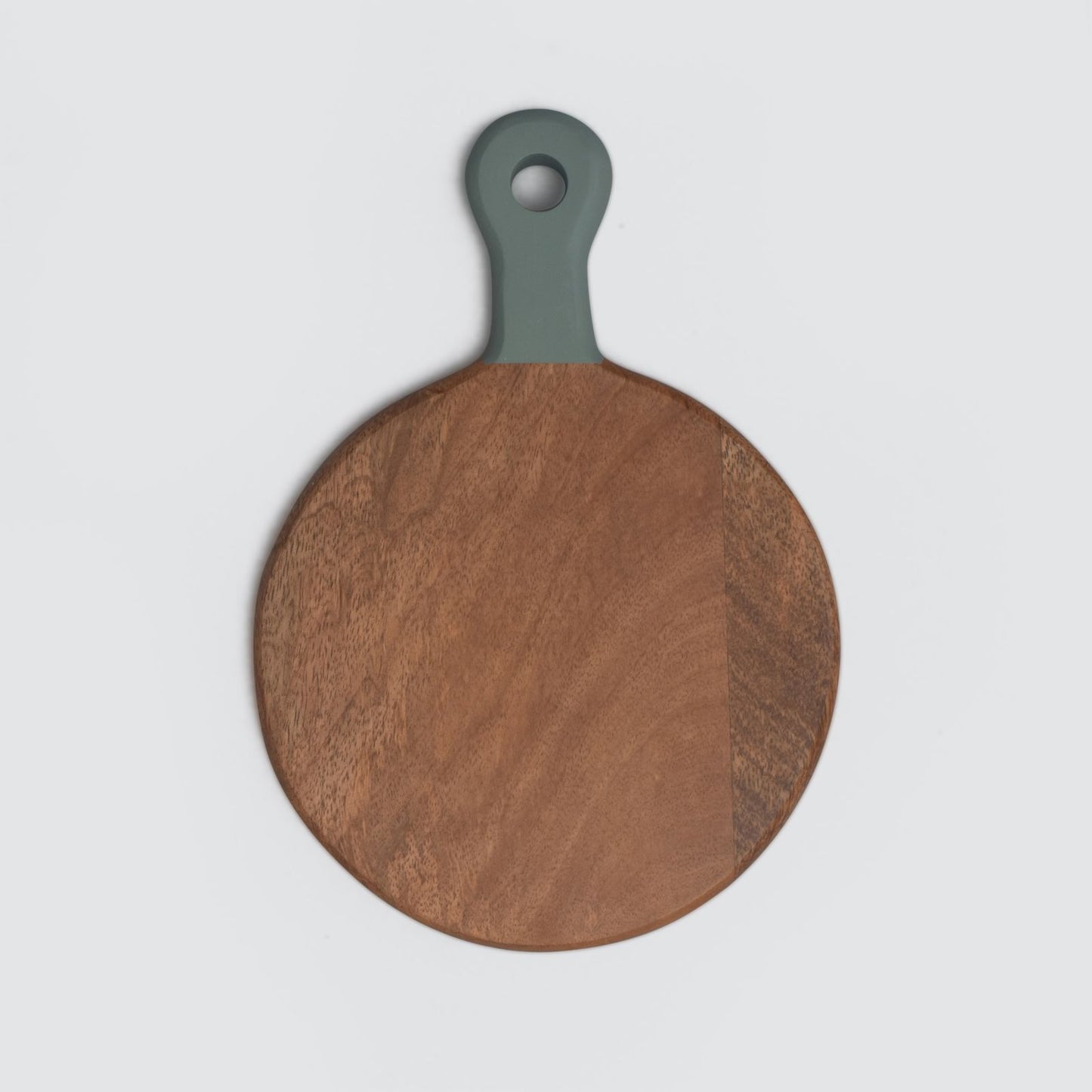 Round Shaped Mango Wood Cutting Board - Sky Gray