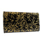 Trifold Wallet - Black Gilded Flowers