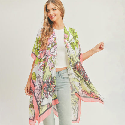 Lightweight Kimono - Floral Print