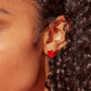 Sweet Heart Earrings Red - Medium