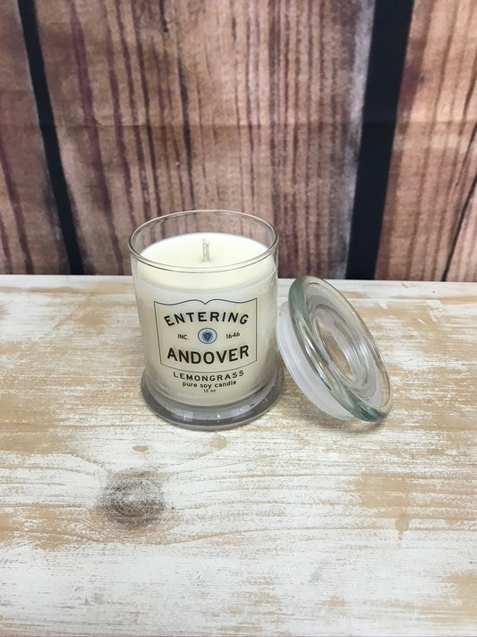 Zip Code Candle - Entering Andover (Lemongrass)