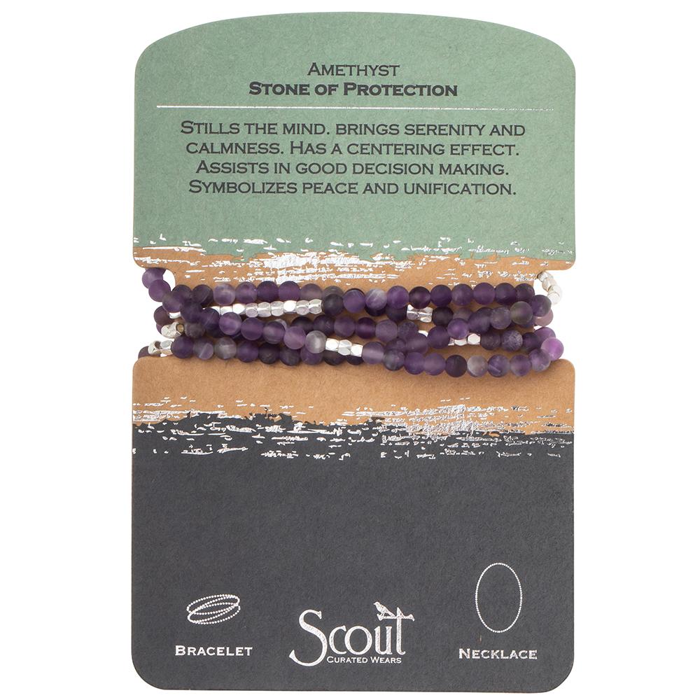 Scout Stone Wrap - Amethyst - Stone of Protection