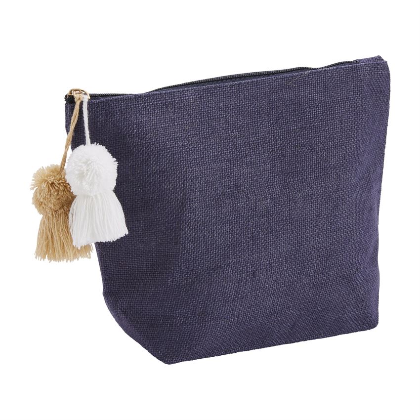 Jute Case W Tassels - Navy