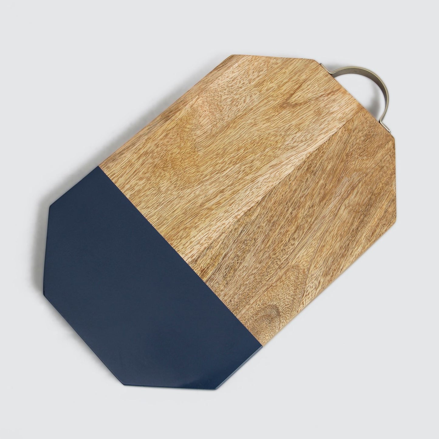 Mango Wood & Iron Serving Board - Blue