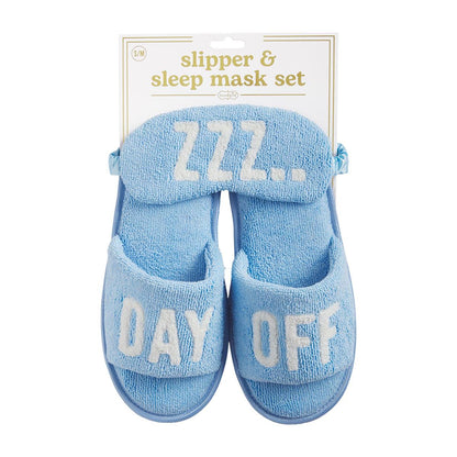 Summer Slipper Mask Set - Blue