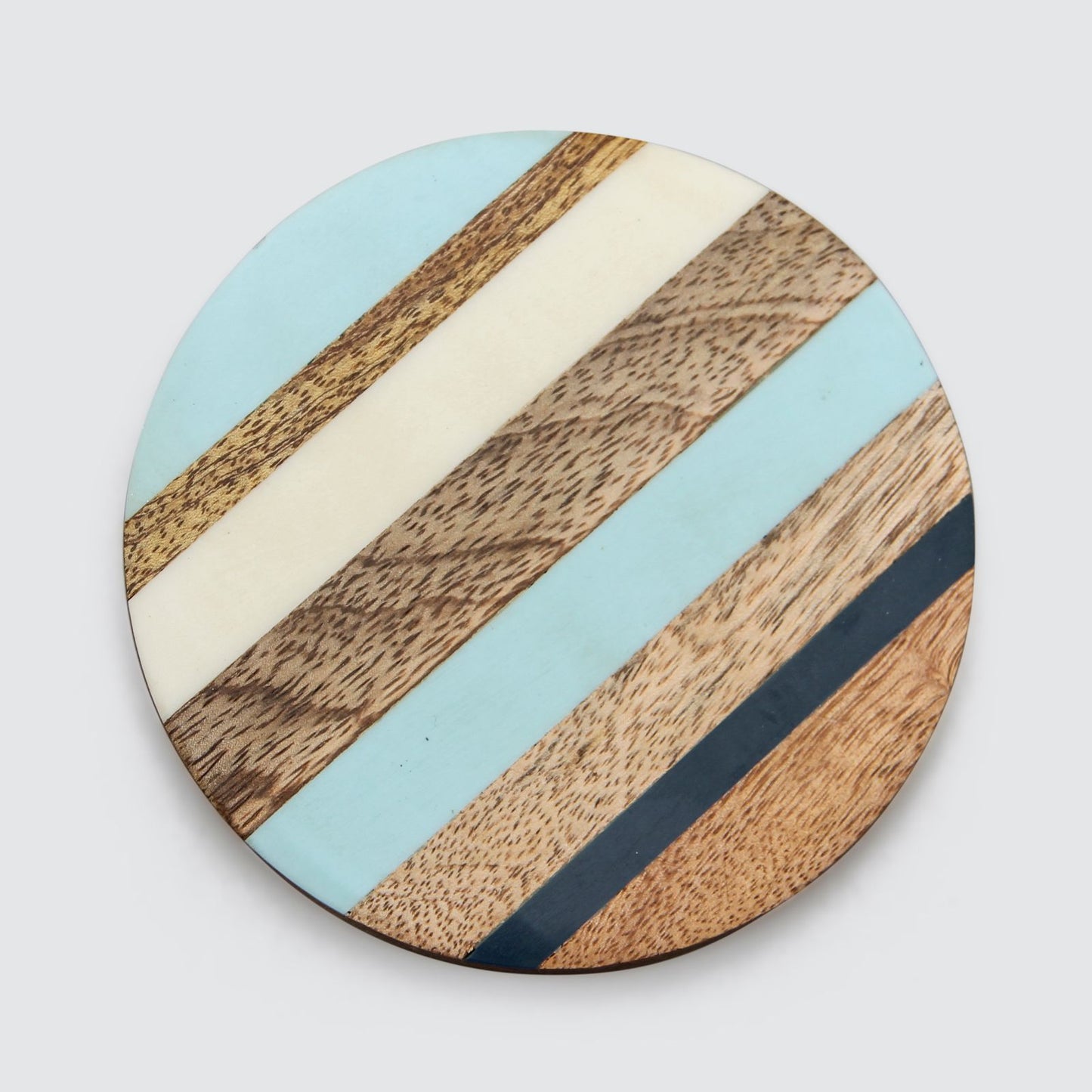 Mango Wood with MDF & Resin Coasters - Set Of 4