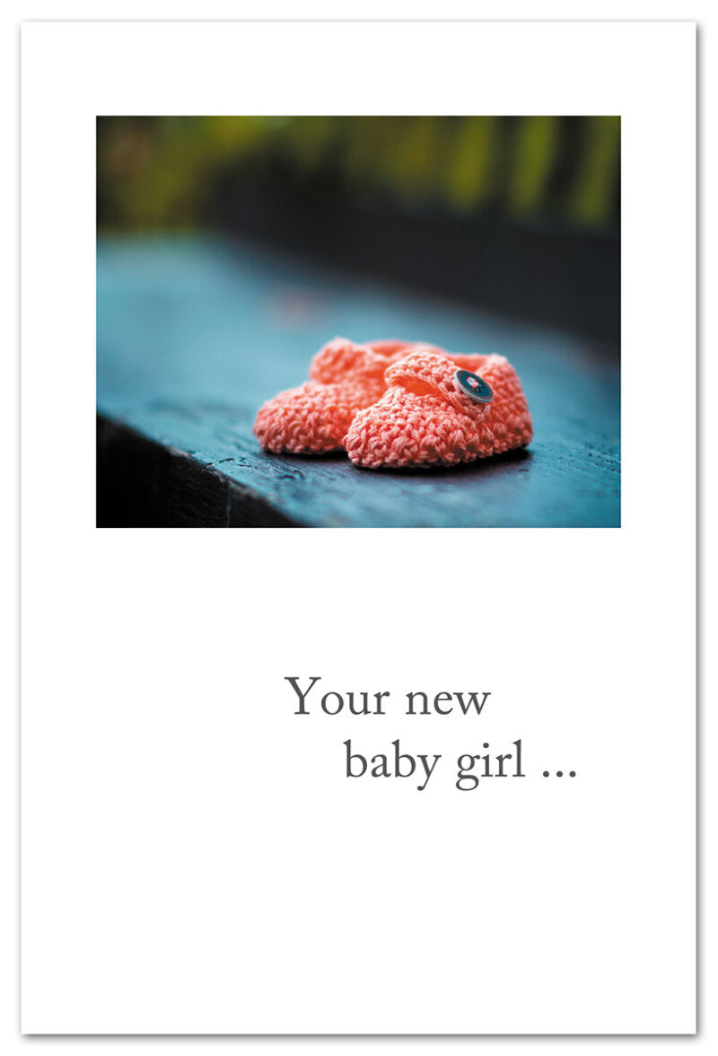 Cardthartic - Coral Baby Booties