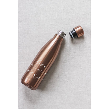 Metallic Water Bottle - Live Without Fear