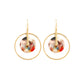 Acetate Metal Earrings - Multi