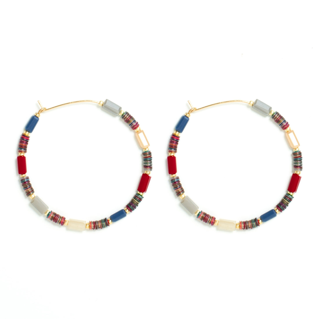 Colorful Delicate Hoops - Multi-color