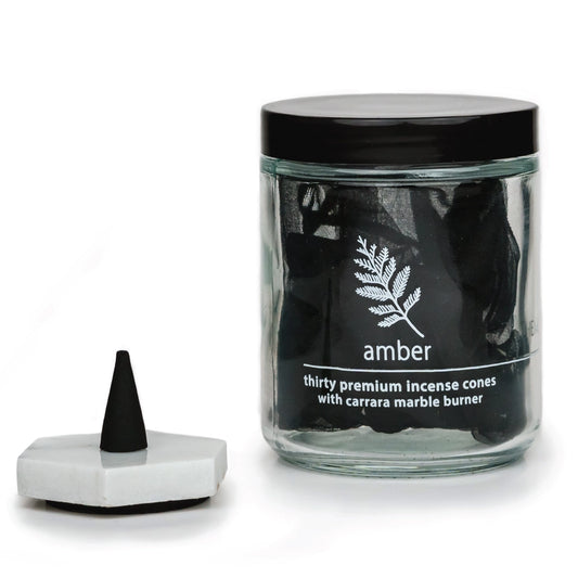 Incense Cones & Marble Burner - Amber